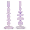 10.25" Purple Candle Sticks